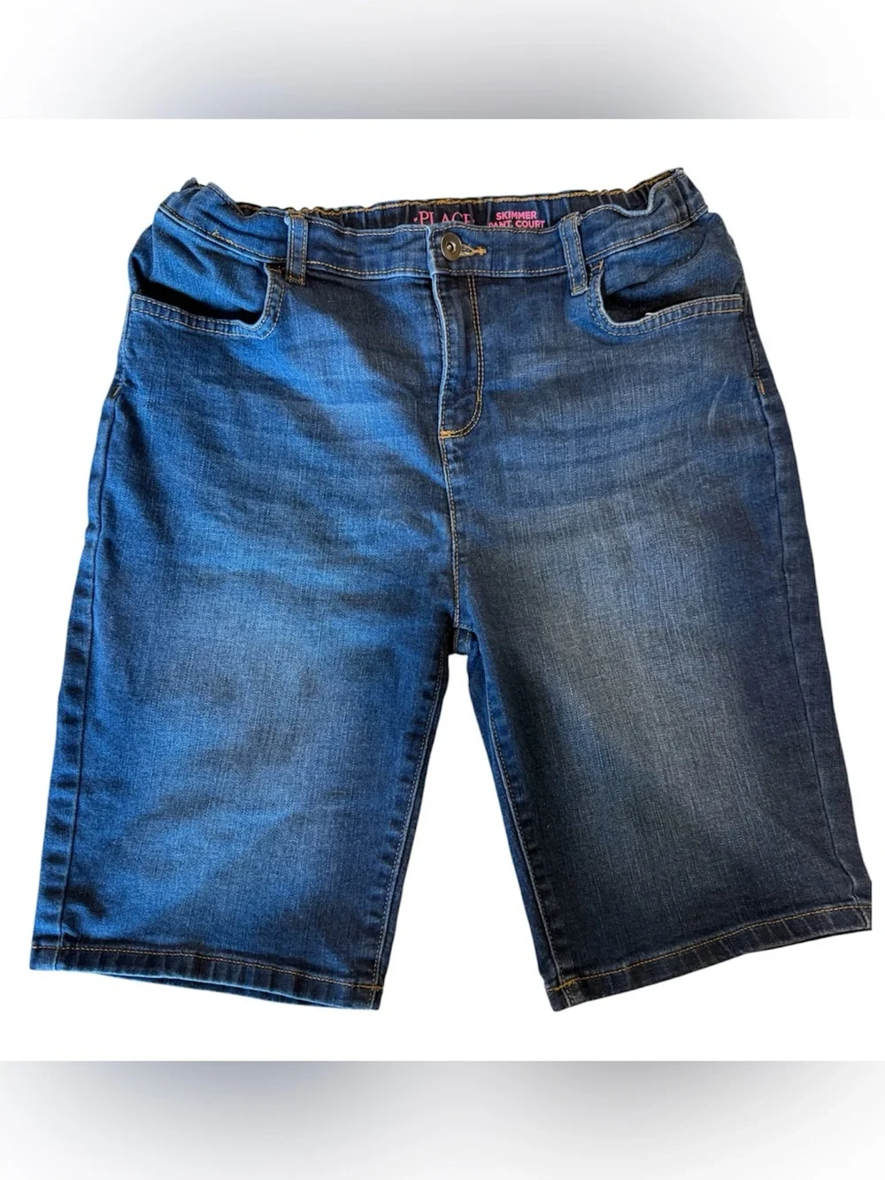 The Children’s Place Skimmer Pant Court Denim Bermuda Shorts Girls 16 Plus